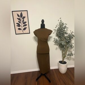 -SOLD- Zara brown maxi dress
